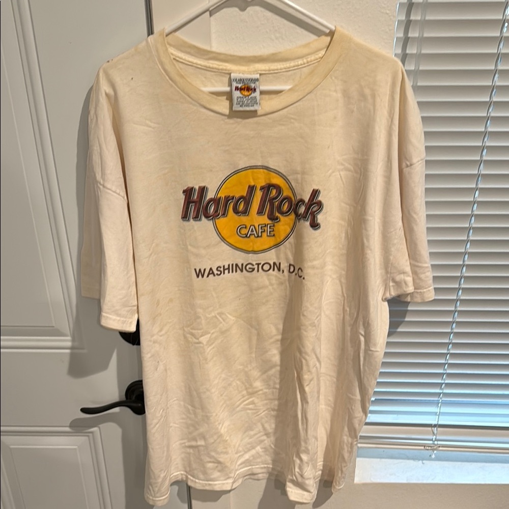 Hard Rock Cafe Cream Short Sleeve Tee